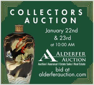 Alderfer Auction Collectors 2-Day Online Auction Event - Bid on Franklin Mint Sterling Silver Collection, Asian Art, Jewelry, Artwork, Furniture, Decor, Rugs and more. Jan 22 and 23 at 10 AM.